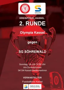 Sonntag, 28.07.2024 (15:00 Uhr): Pokalspiel bei Olympia Kassel